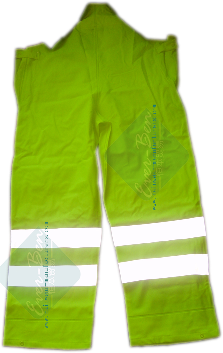 Reflective work trousers bib pants